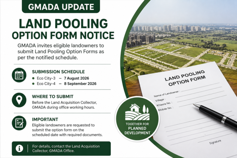 GMADA Invites Landowners to Submit Land Pooling Option Forms: Important Update for Affected Villages